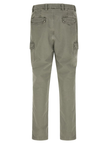 Bicolor Cotton Cargo Pants