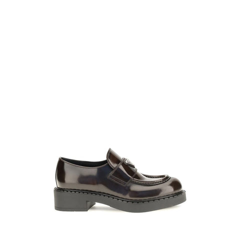 Brown Calf Leather Bos Taurus Slip-On Loafers