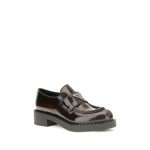 Brown Calf Leather Bos Taurus Slip-On Loafers