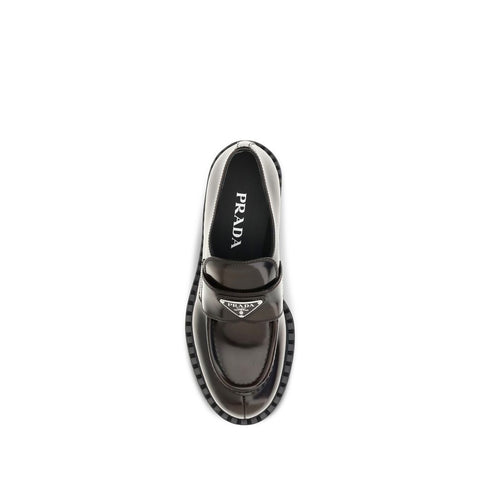 Brown Calf Leather Bos Taurus Slip-On Loafers