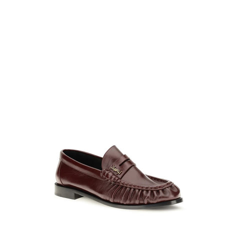 Bordeaux Lamb Ovis Aries Slip-On Loafers