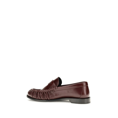 Bordeaux Lamb Ovis Aries Slip-On Loafers