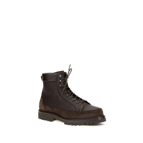 Brown Deer Lace-Up Boots