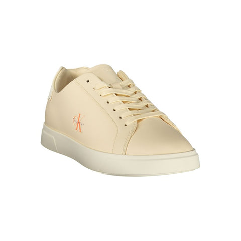 Beige Polyurethane Women's Sneaker