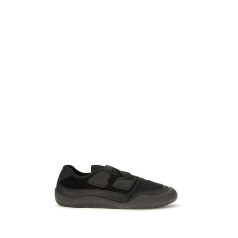 Black Calf Leather Bos Taurus Athletic Sneakers
