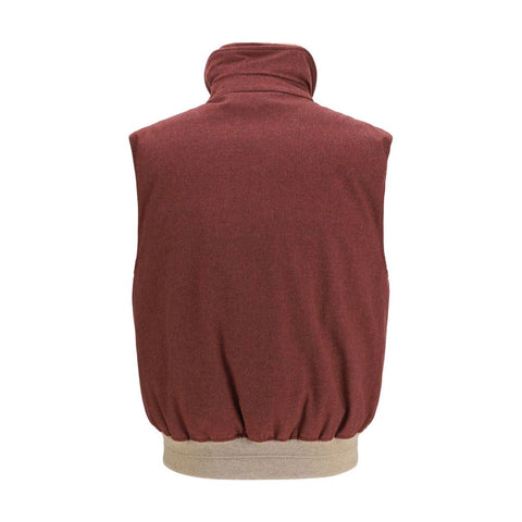 Bordeaux Wool Oves Aries Sleeveless Jacket