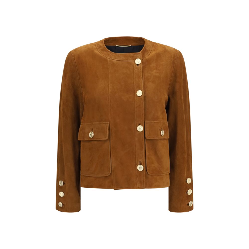 Brown Lamb Ovis Aries Full-Length Jacket