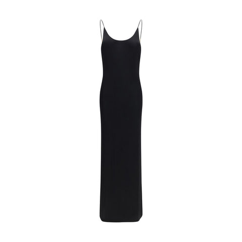 Black Viscose Casual Dress