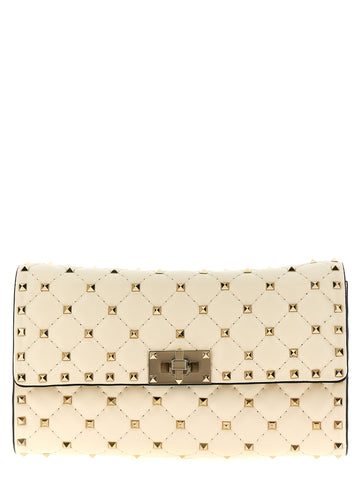 White Lamb Leather Shoulder Bag