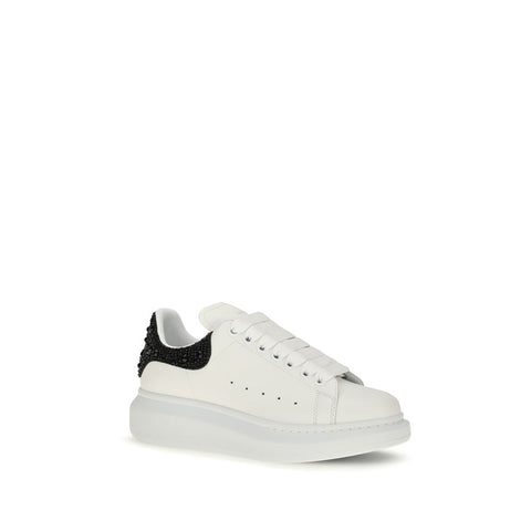 White Calf Leather Bos Taurus Chunky Sneakers
