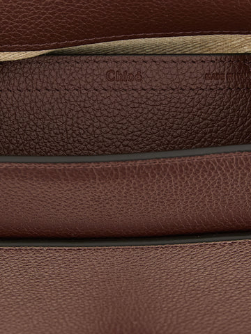 Brown Calfskin Crossbody Bag