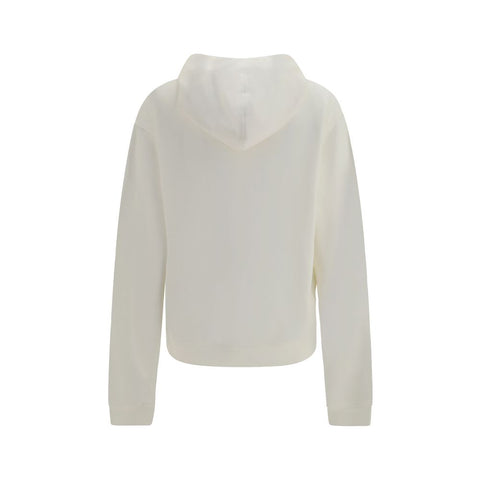 White Cotton Sweatshirt