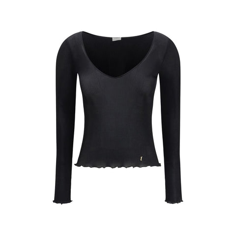Black Silk Blouse