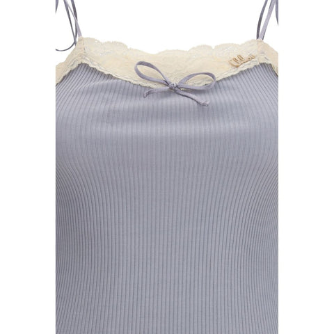 Blue Cashmere T-Shirt