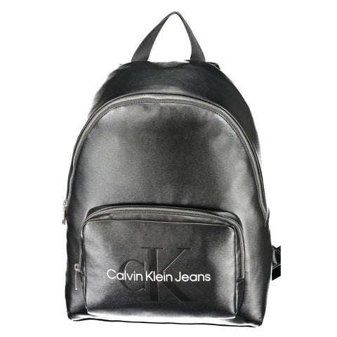 Black Polyester Women's Backpack