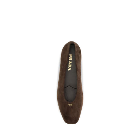 Brown Calf Leather Bos Taurus Ballet Flats