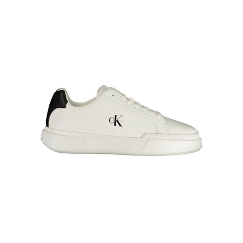 White Polyurethane Women's Sneaker