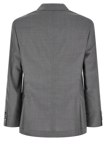 Gray Virgin Wool Blazer