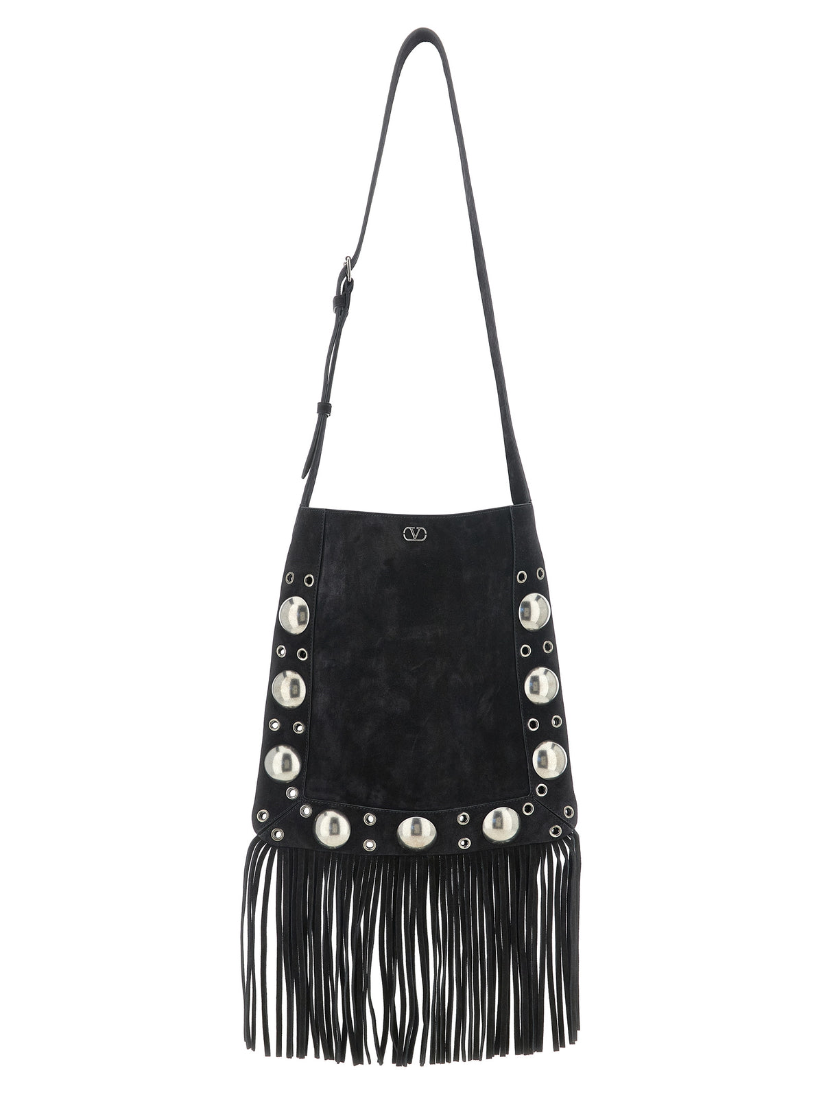 Black Calfskin Shoulder Bag