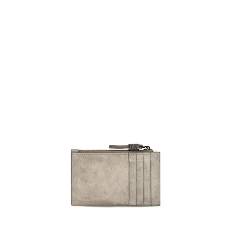 Gray Calf Leather Bos Taurus Wallet