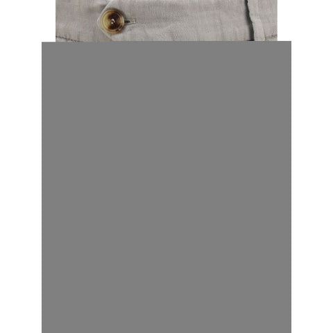 Gray Linen Casual Pants