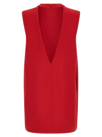 Multicolor Silk Short Dress