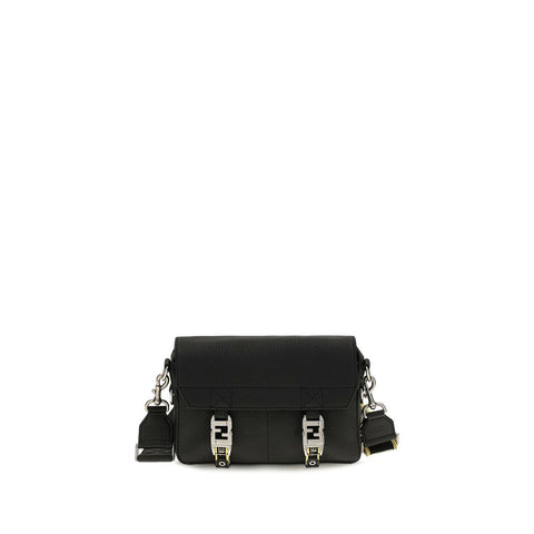 Black Calf Leather Bos Taurus Shoulder Bag