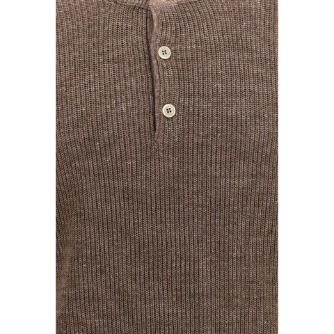 Brown Linen Sweatshirt