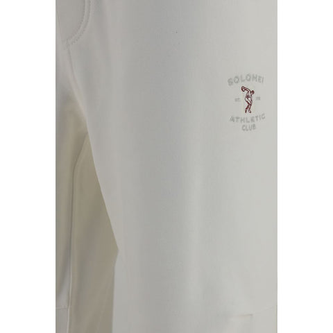 White Cotton Casual Pants