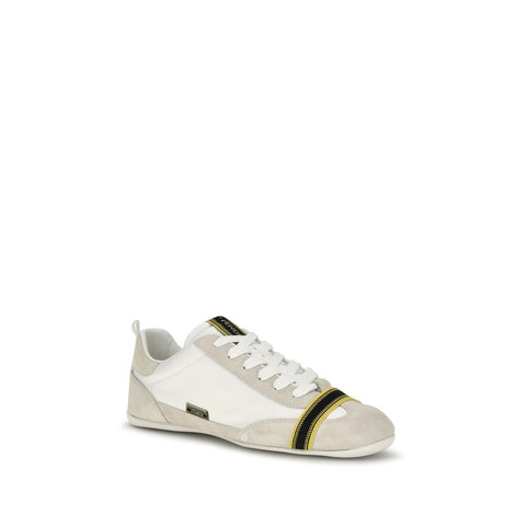 Gray Fabric Athletic Sneakers