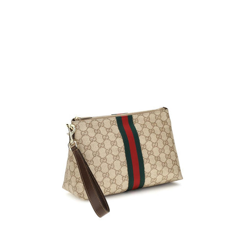 Beige Fabric Handbag