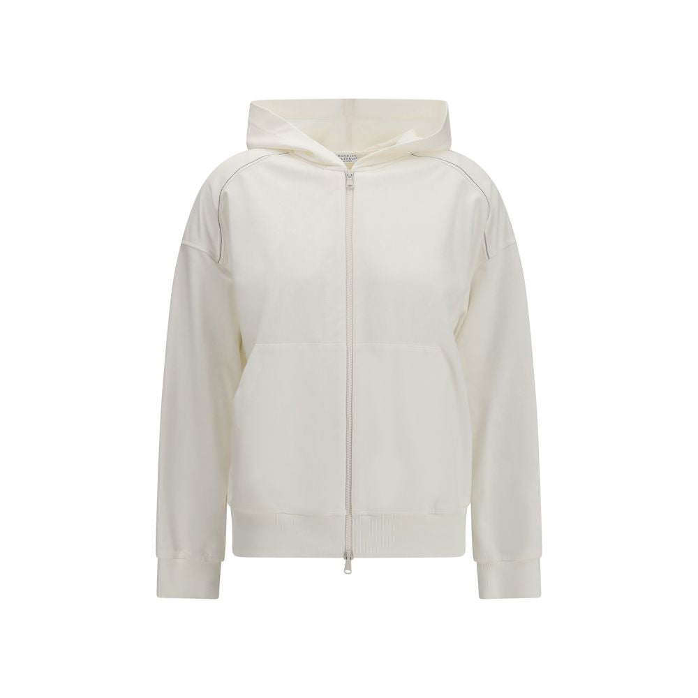 White Cotton Sweatshirt