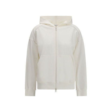 White Cotton Sweatshirt