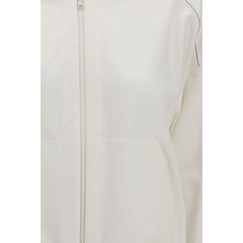 White Cotton Sweatshirt