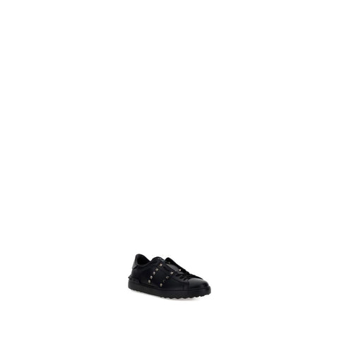 Black Calf Leather Bos Taurus Sneakers
