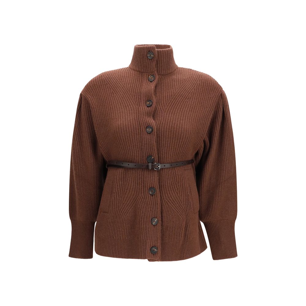 Brown Wool Oves Aries Cardigan