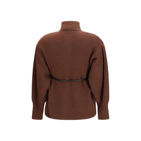 Brown Wool Oves Aries Cardigan