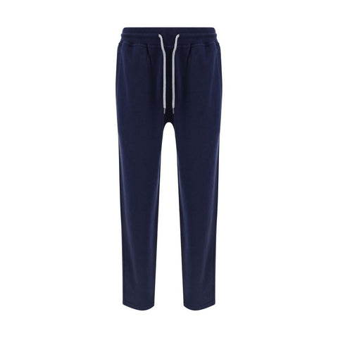 Blue Cotton Joggers (Workout Pants)