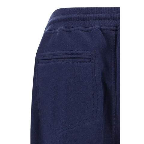 Blue Cotton Joggers (Workout Pants)