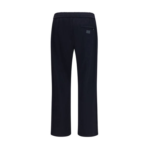 Blue Polyamide Athletic Pants