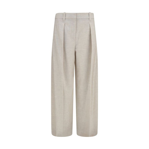 Beige Wool Oves Aries Dress Pants