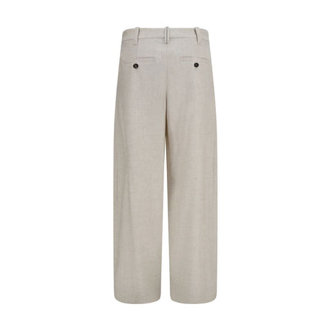 Beige Wool Oves Aries Dress Pants