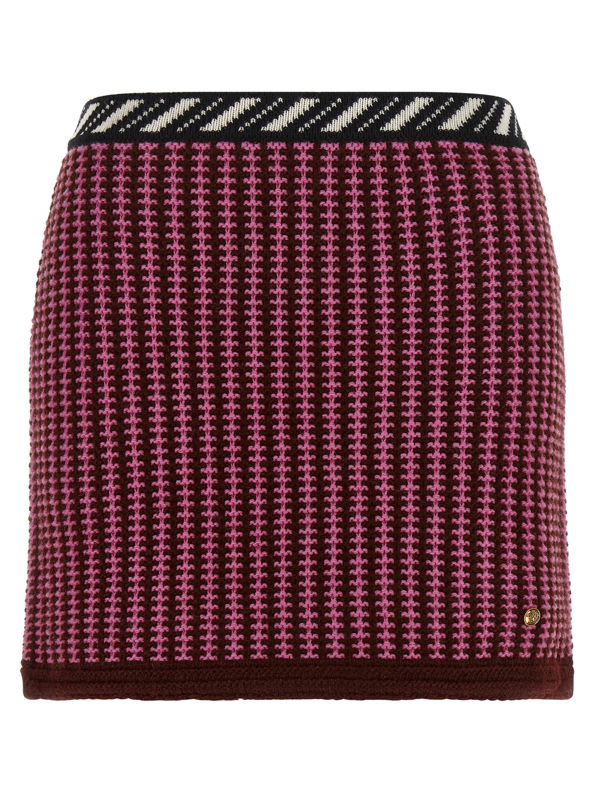 Multicolor Virgin Wool Long Skirt