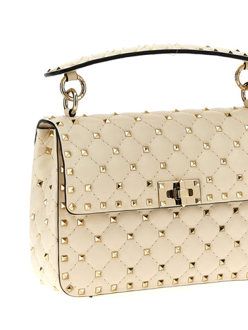 White Lamb Leather Shoulder Bag