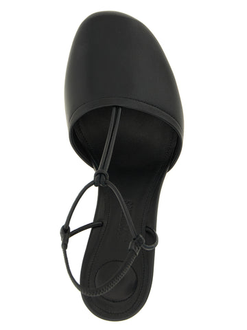 Black Lamb Leather High Heel Pumps