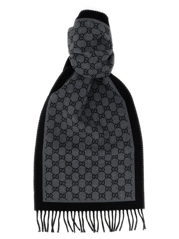 Gray Wool Scarf