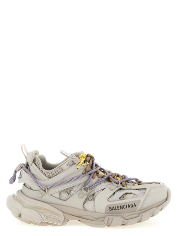 Gray Polyethylene Athletic Sneakers
