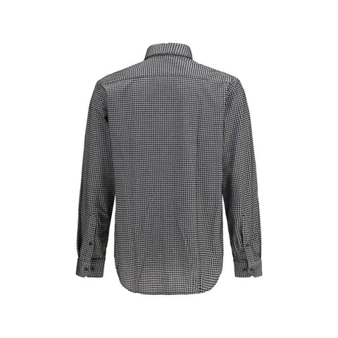 Gray Cotton Pattern Shirt