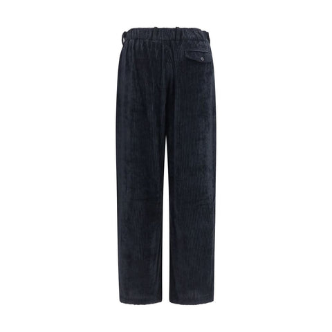 Black Viscose Casual Pants