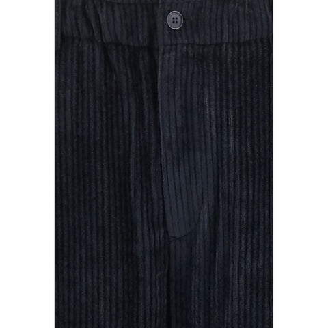 Black Viscose Casual Pants
